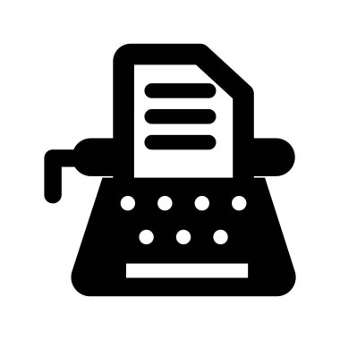 Kolayca düzenleyebilen ya da düzenleyebilen haber yazma izole edilmiş Vektör simgesi