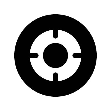 Reklamcılık kolayca düzenleyebilen ve düzenleyebilen izole edilmiş Vektör simgesini hedefler