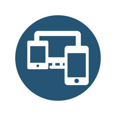 Dijital aygıtlar izole edilmiş Vektör simgesi kolayca düzenlenebilir ya da değiştirilebilir