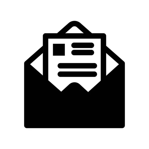 Business Mail Isolato Icona Vettoriale Che Può Facilmente Modificare Modificare — Vettoriale Stock
