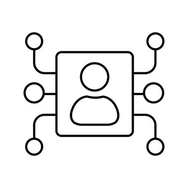 Dijital reklam izole edilmiş vektör simgesi kolayca değiştirilebilir veya düzenlenebilir