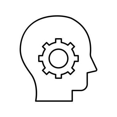 Beyin hizmetleri izole edilmiş Vektör simgesi kolayca değiştirilebilir ya da düzenlenebilir