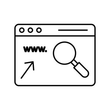  site bağlantısı izole edilmiş vektör simgesi kolayca düzenlenebilir ya da değiştirilebilir