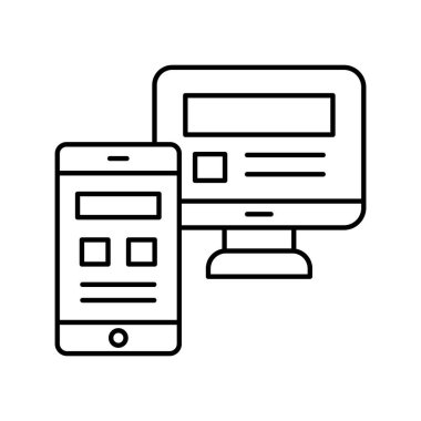 İçerik geliştirme izole edilmiş vektör simgesi kolayca düzenlenebilir ya da düzenlenebilir