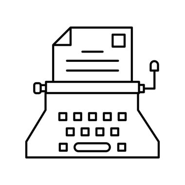 Kolayca düzenleyebilen ya da düzenleyebilen haber yazma izole edilmiş Vektör simgesi