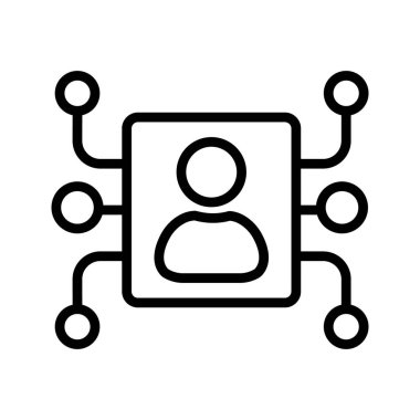 Dijital reklam izole edilmiş vektör simgesi kolayca değiştirilebilir veya düzenlenebilir