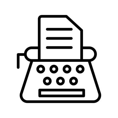 Kolayca düzenleyebilen ya da düzenleyebilen haber yazma izole edilmiş Vektör simgesi