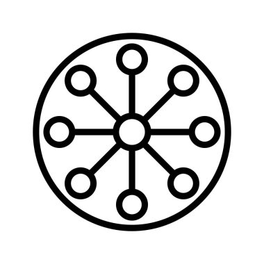 Kolayca değiştirebilen ya da düzenleyebilen Ağ İzole Vektör simgesi