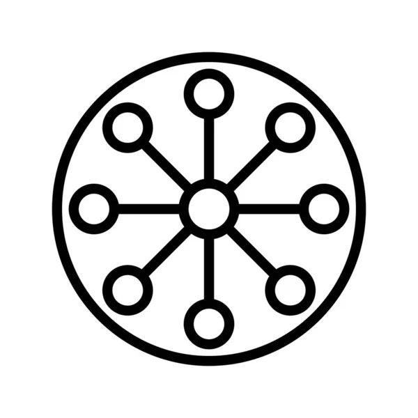 Netzwerk Isoliertes Vektor Symbol Das Leicht Geändert Oder Bearbeitet Werden — Stockvektor