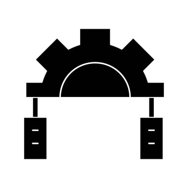 Kolayca düzenleyebilen ve düzenleyebilen Veri Merkezi Vektör simgesi