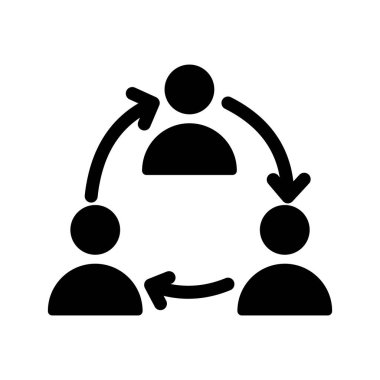 Kolayca düzenleyebilen ya da düzenleyebilen İnsan Ağı Vektörü simgesi