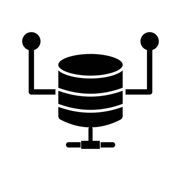 Software Base Datos Vector Icono Que Puede Modificar Editar Fácilmente — Vector de stock