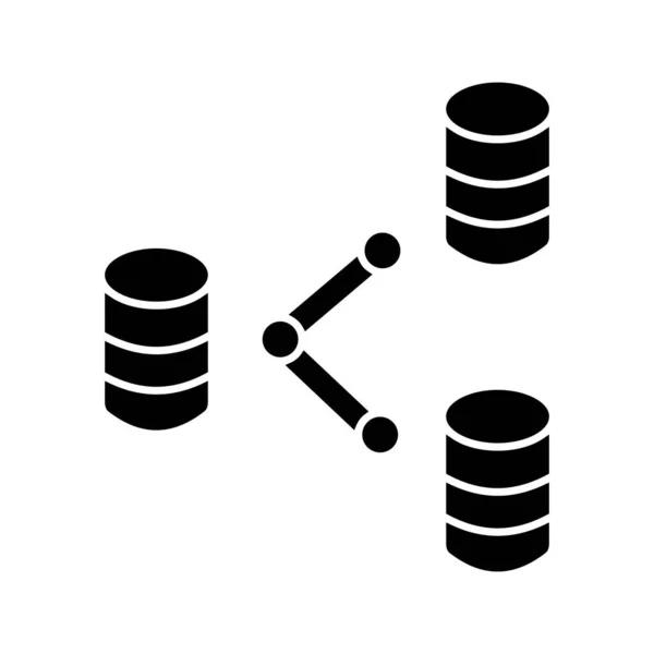 Administración Base Datos Vector Icono Que Puede Modificar Editar Fácilmente — Vector de stock