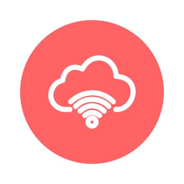 Kolayca değiştirebilen ya da düzenleyebilen İnternet servis vektörü simgesi