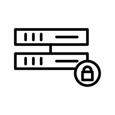 Kolayca düzenleyebilen ve düzenleyebilen Veri Koruma Vektörü simgesi