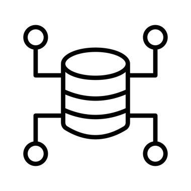 Kolayca düzenleyebilen ve düzenleyebilen Veri Altyapısı Vektör simgesi
