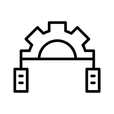Kolayca düzenleyebilen ve düzenleyebilen Veri Merkezi Vektör simgesi