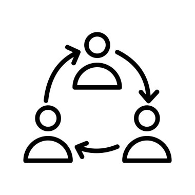 Kolayca düzenleyebilen ya da düzenleyebilen İnsan Ağı Vektörü simgesi