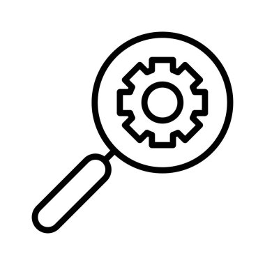 Kolayca düzenleyebilen ve düzenleyebilen Arama optimizasyon Vektörü simgesi