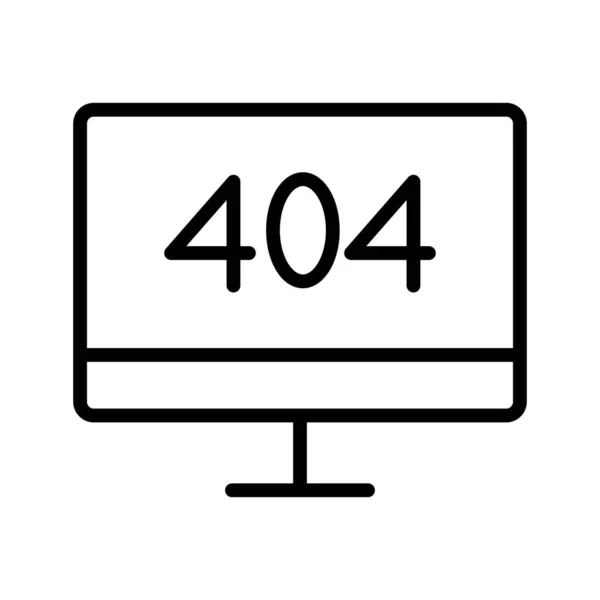 404 Помилка Векторна Піктограма Яка Може Легко Змінювати Або Редагувати — стоковий вектор