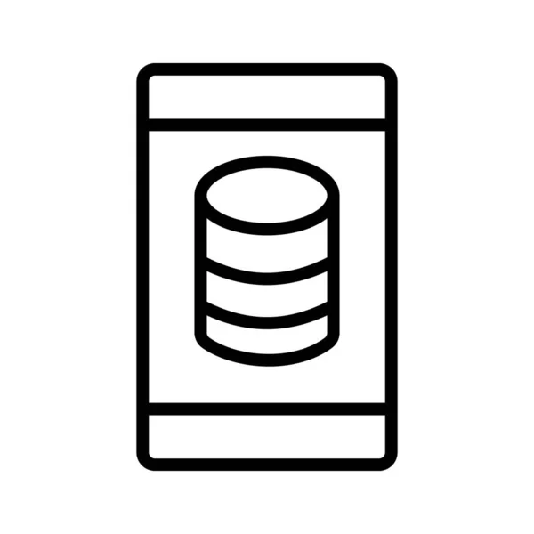 App Base Datos Vector Icono Que Puede Modificar Editar Fácilmente — Vector de stock