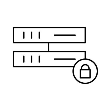 Kolayca düzenleyebilen ve düzenleyebilen Veri Koruma Vektörü simgesi
