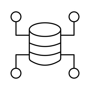 Kolayca düzenleyebilen ve düzenleyebilen Veri Altyapısı Vektör simgesi