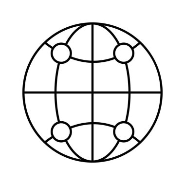 Kolayca düzenleyebilen veya düzenleyebilen iletişim düğümleri Vektör simgesi