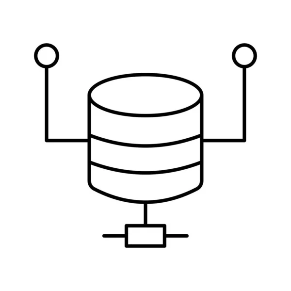 Software Base Datos Vector Icono Que Puede Modificar Editar Fácilmente — Vector de stock