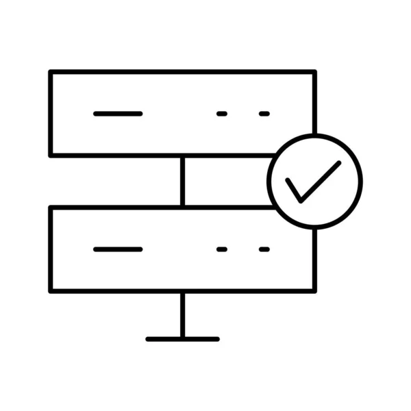 Approbation Des Données Icône Vectorielle Qui Peut Facilement Modifier Modifier — Image vectorielle