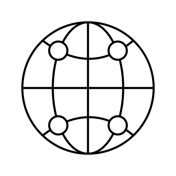 Nœuds Communication Icône Vectorielle Qui Peut Facilement Modifier Modifier — Image vectorielle