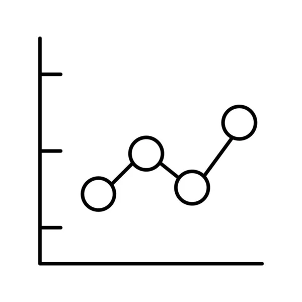 Tillväxtdiagram Vektorikon Som Enkelt Kan Ändra Eller Redigera — Stock vektor