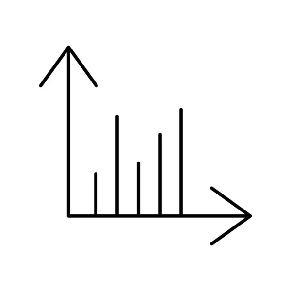 Bar Chart Vector Ikon Amely Könnyen Módosítható Vagy Szerkeszthető — Stock Vector