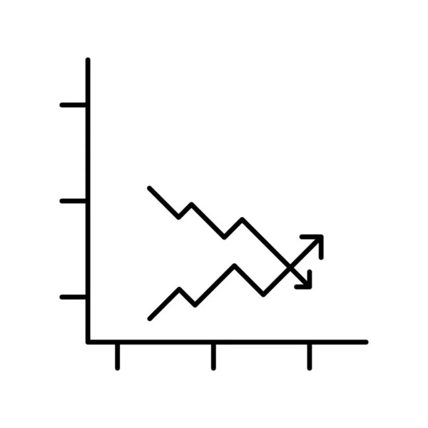 Gráfico Barras Ícone Vetorial Que Pode Facilmente Modificar Editar — Vetor de Stock