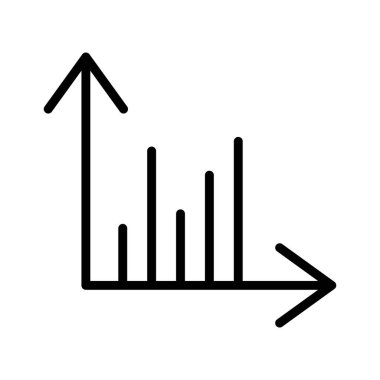 Kolayca düzenleyebilen veya düzenleyebilen çubuk grafik vektörü simgesi