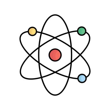 Kolayca değiştirebilen ya da düzenleyebilen Atomik Vektör simgesi