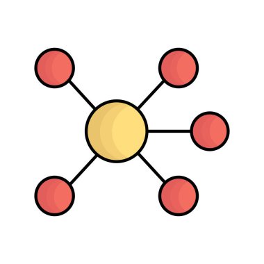 Kolayca düzenleyebilen veya düzenleyebilen Bağlantı Vektörü simgesi
