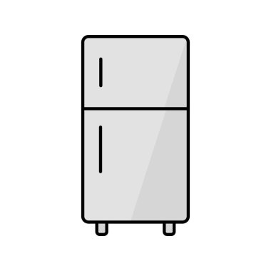 Kolayca düzenleyebilen ve düzenleyebilen Buzdolabı Vektör simgesi