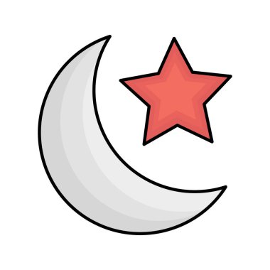 Kolayca düzenleyebilen veya düzenleyebilen Hilal Vektör simgesi