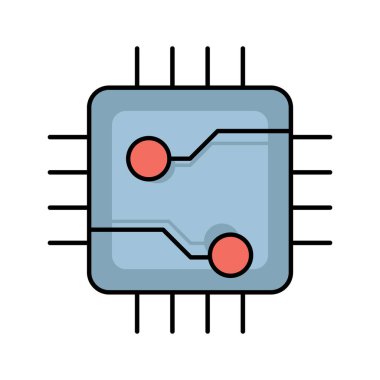 Kolayca düzenleyebilen veya düzenleyebilen Çip Vektörü simgesi