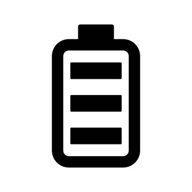 Kolayca değiştirilebilen veya düzenlenebilen pil vektörü simgesi