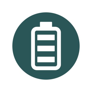 Kolayca değiştirilebilen veya düzenlenebilen pil vektörü simgesi