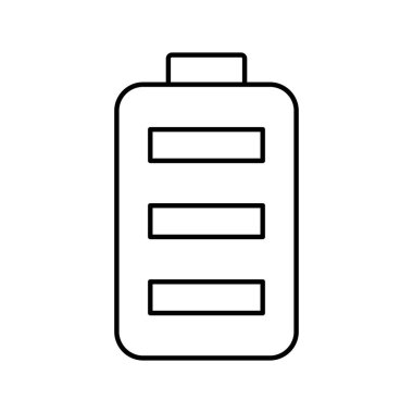 Kolayca değiştirilebilen veya düzenlenebilen pil vektörü simgesi