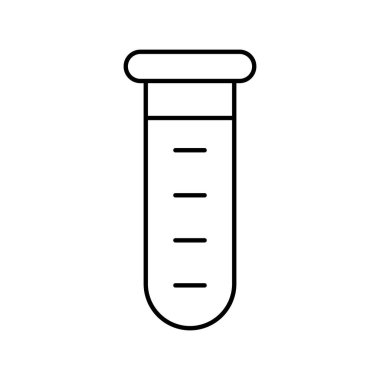 Kolayca değiştirebilen veya düzenleyebilen test tübü vektör simgesi