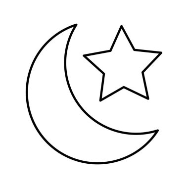 Kolayca düzenleyebilen veya düzenleyebilen Hilal Vektör simgesi