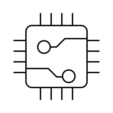 Kolayca düzenleyebilen veya düzenleyebilen Çip Vektörü simgesi