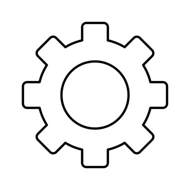 Kolayca düzenleyebilen ya da düzenleyebilen Cog Vektör simgesi