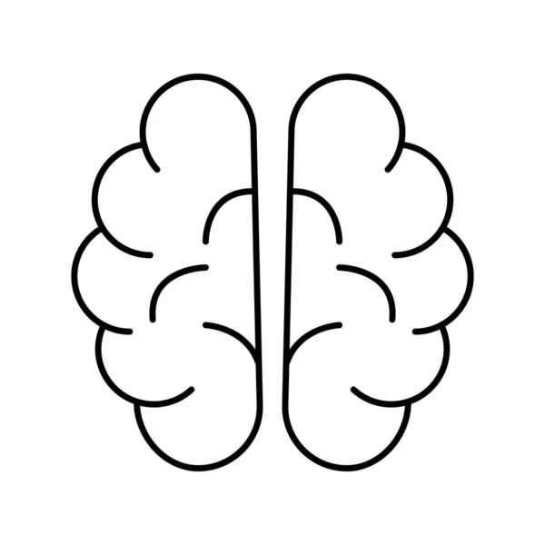 Brain Vector Icon Which Can Easily Modify Edit — Stock Vector