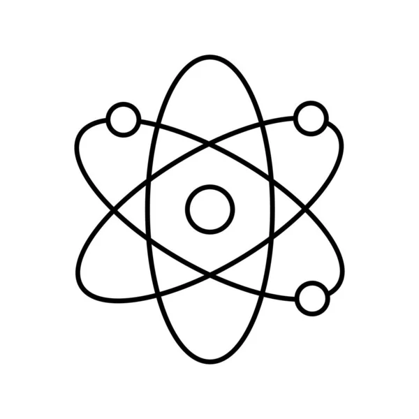 Ikona Atomového Vektoru Která Může Snadno Upravit Nebo Upravit — Stockový vektor