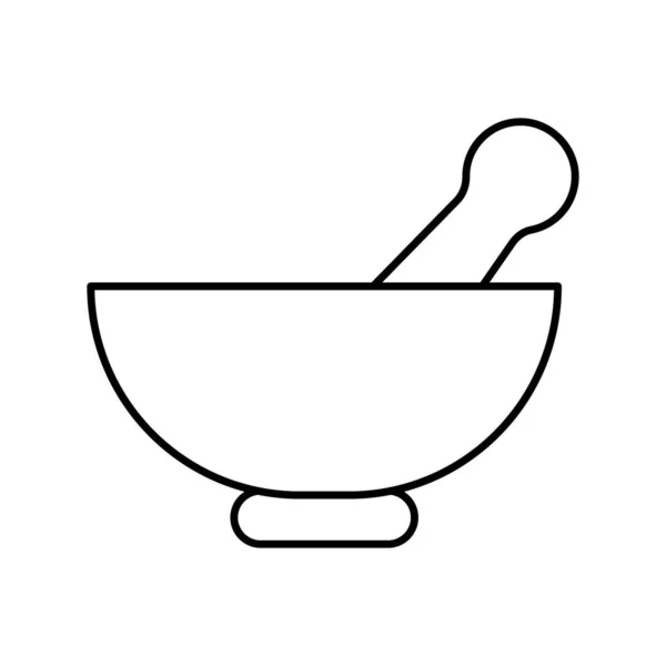 Medicine Bowl Vector Icon Which Can Easily Modify Edit — Stock Vector